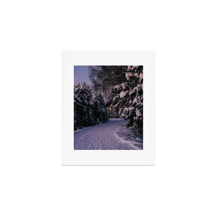 Snowy Path Art Print Gallery Image 1