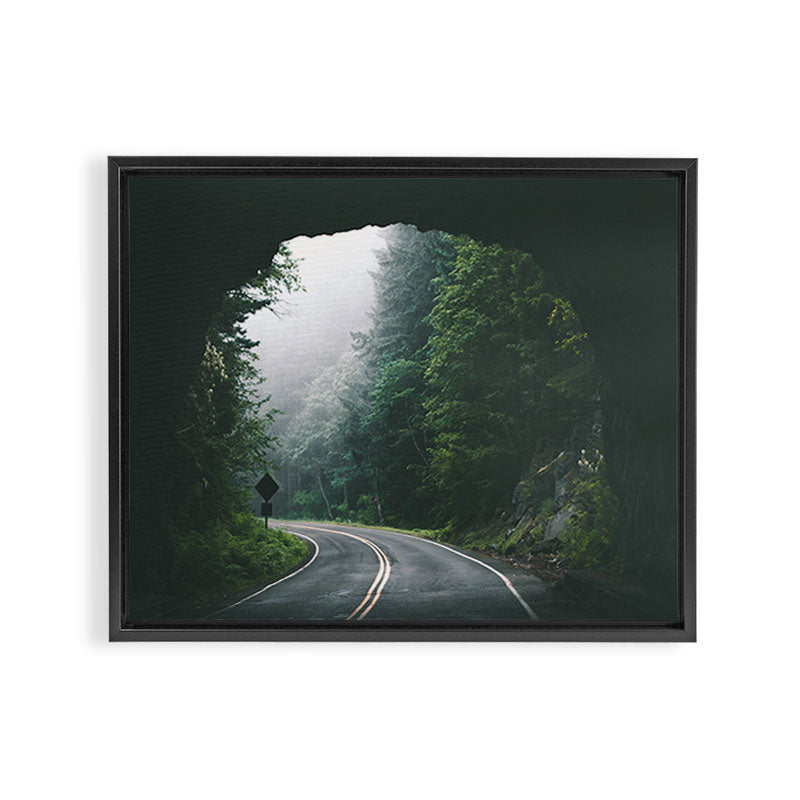 Through The Tunnel Framed Canvas Print Gallery Image 3