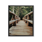 Trail Bridge II Framed Canvas Print Gallery Image 6