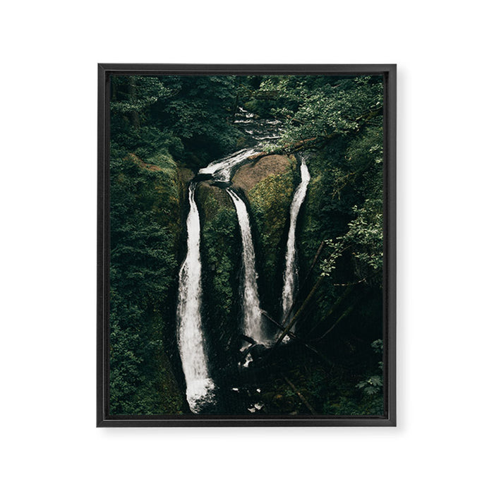 Triple Falls Framed Canvas Print Gallery Image 1