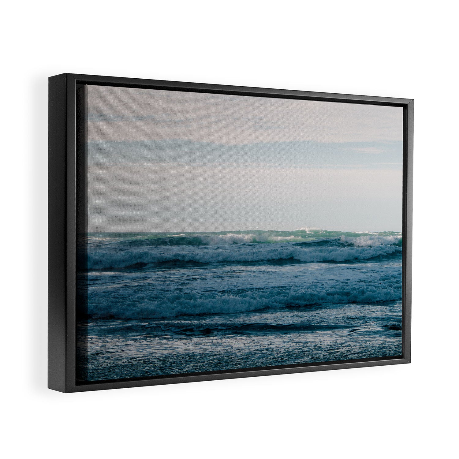 Waves Framed Canvas Print Gallery Image 2