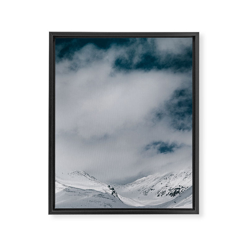 Winter Mountain Landscape II Framed Canvas Print Gallery Image 6