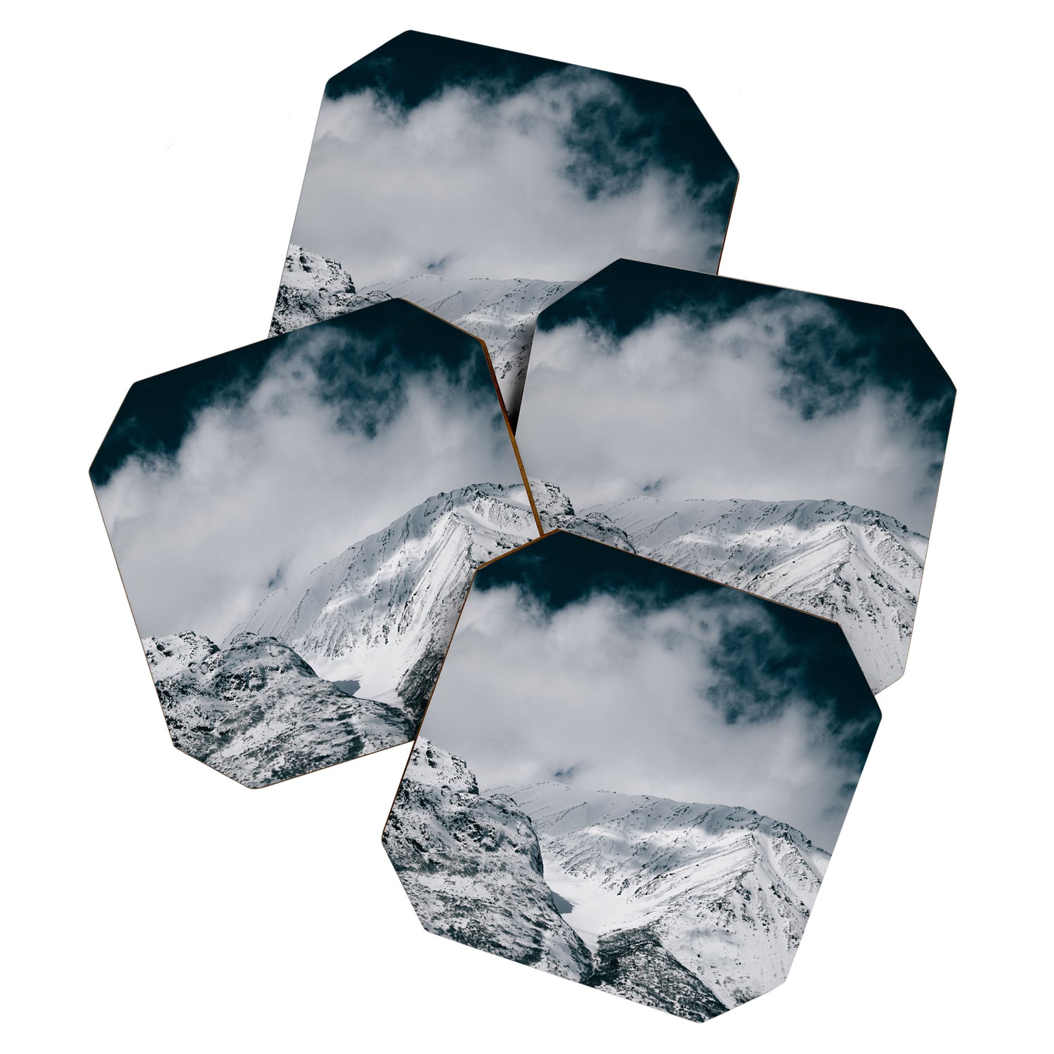 Winter Mountain Landscape Coaster Gallery Image 1