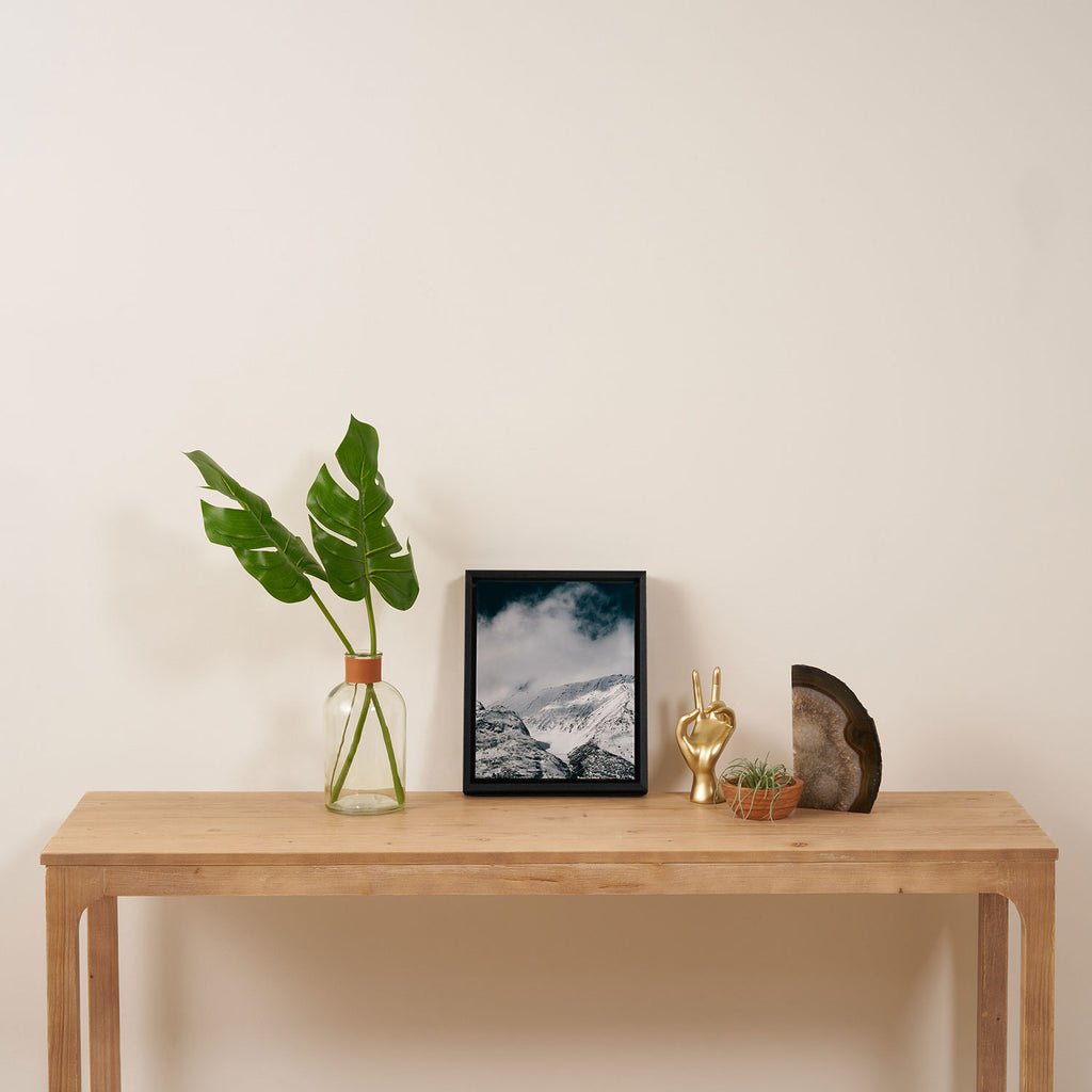 Winter Mountain Landscape Framed Canvas Print Gallery Image 4