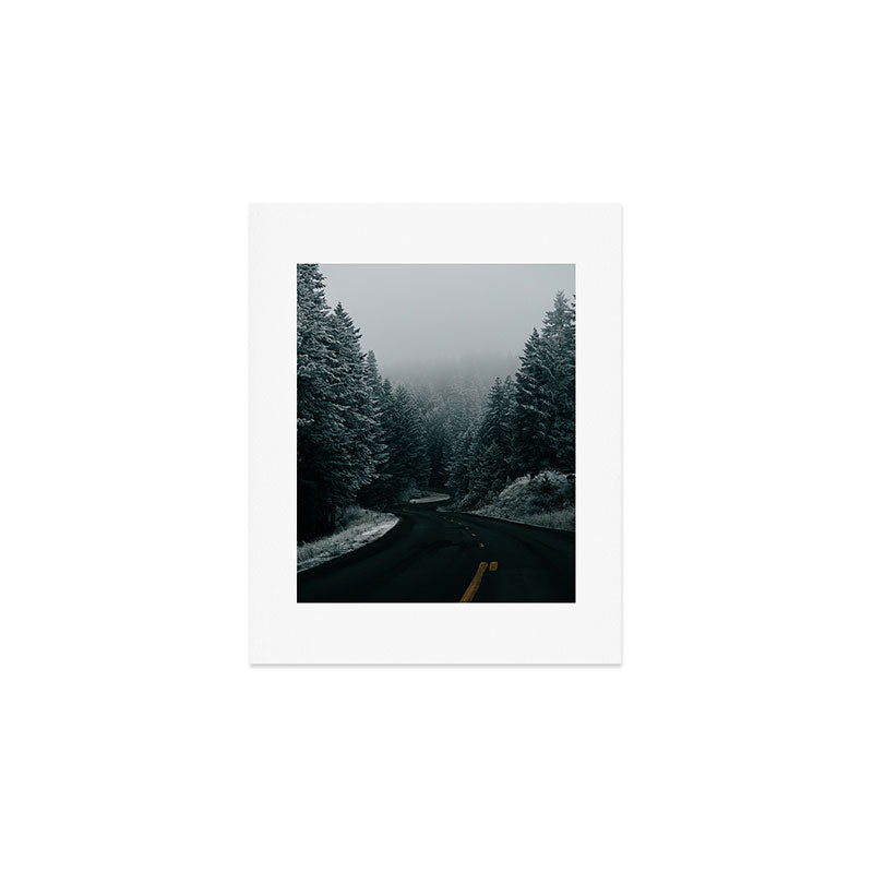 Winter Road Art Print Gallery Image 1