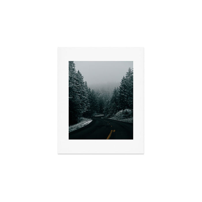 Winter Road Art Print Gallery Image 1
