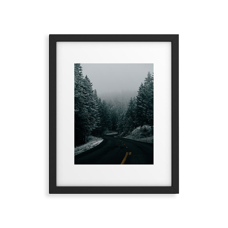 Winter Road Framed Art Print Gallery Image 5