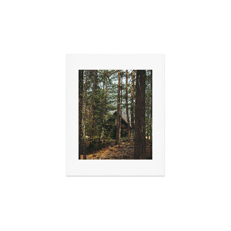 Woodland Cabin Art Print Gallery Image 1