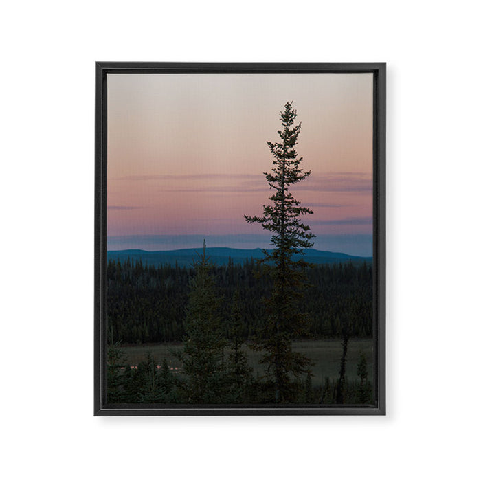 Yukon Evening Framed Canvas Print Gallery Image 1