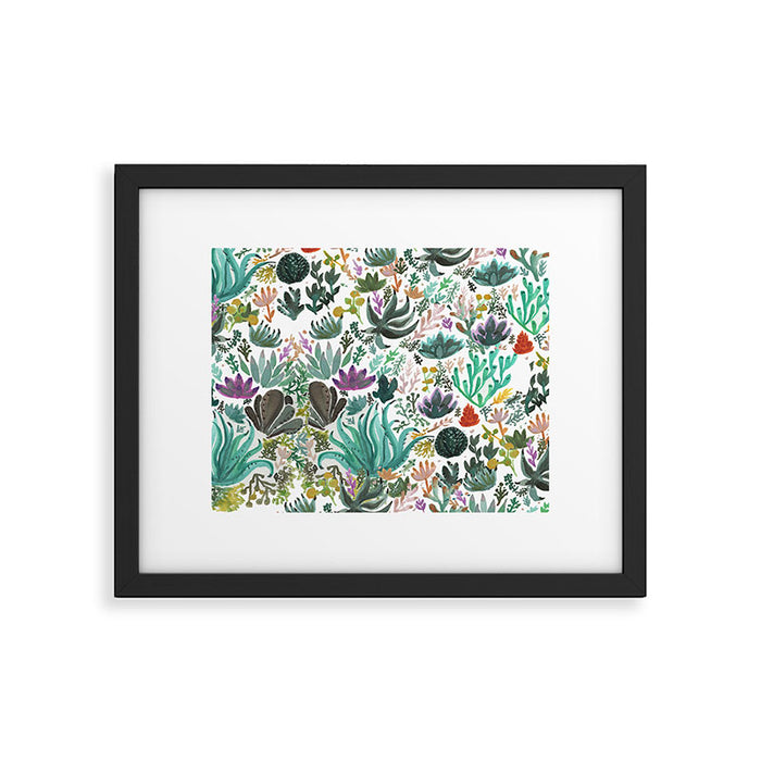 Succulent and Cacti Framed Art Print Gallery Image 1