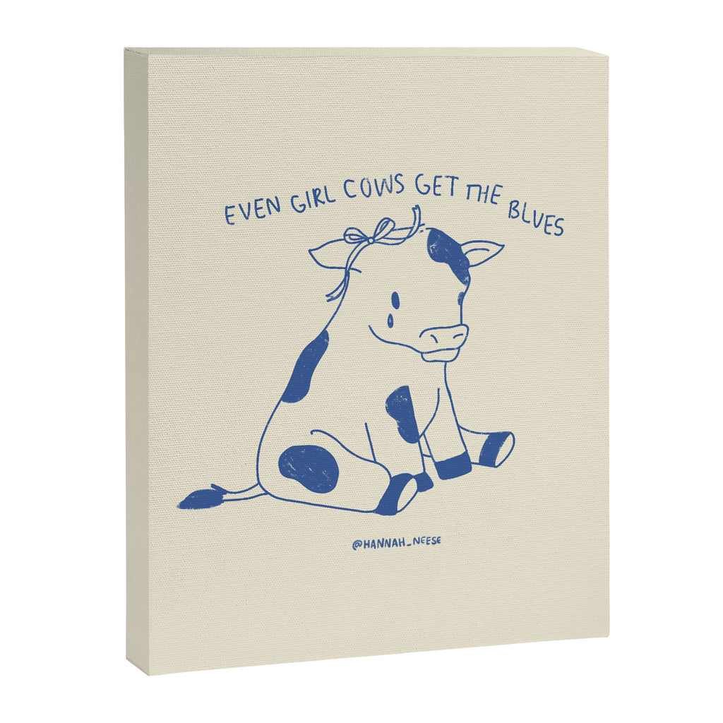 Even Girl Cows Get The Blues Art Print Canvas Print Gallery Image 6