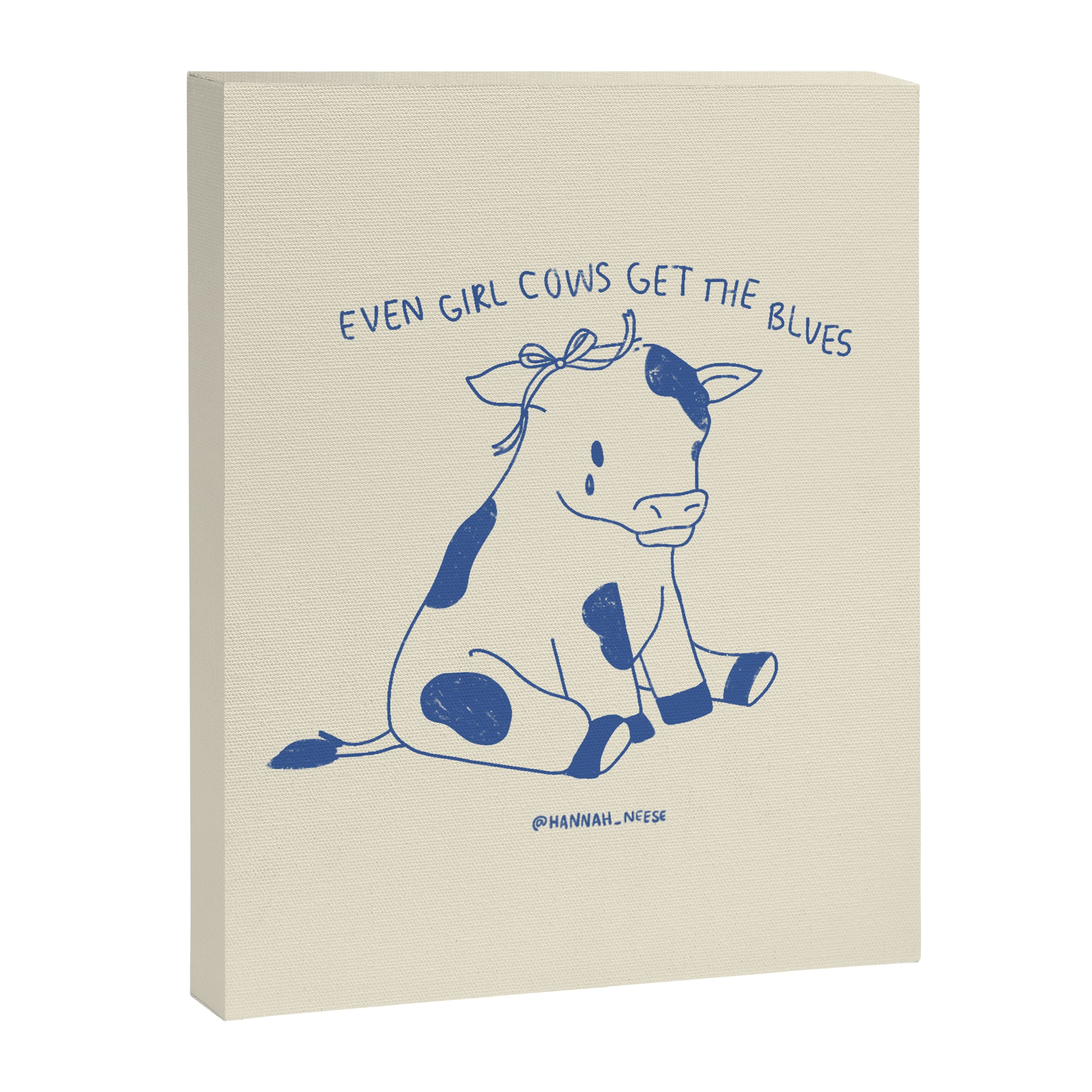 Even Girl Cows Get The Blues Art Print Canvas Print Gallery Image 6