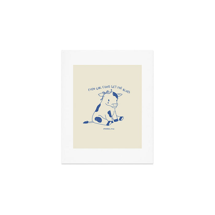 Even Girl Cows Get The Blues Art Print Art Print Gallery Image 1