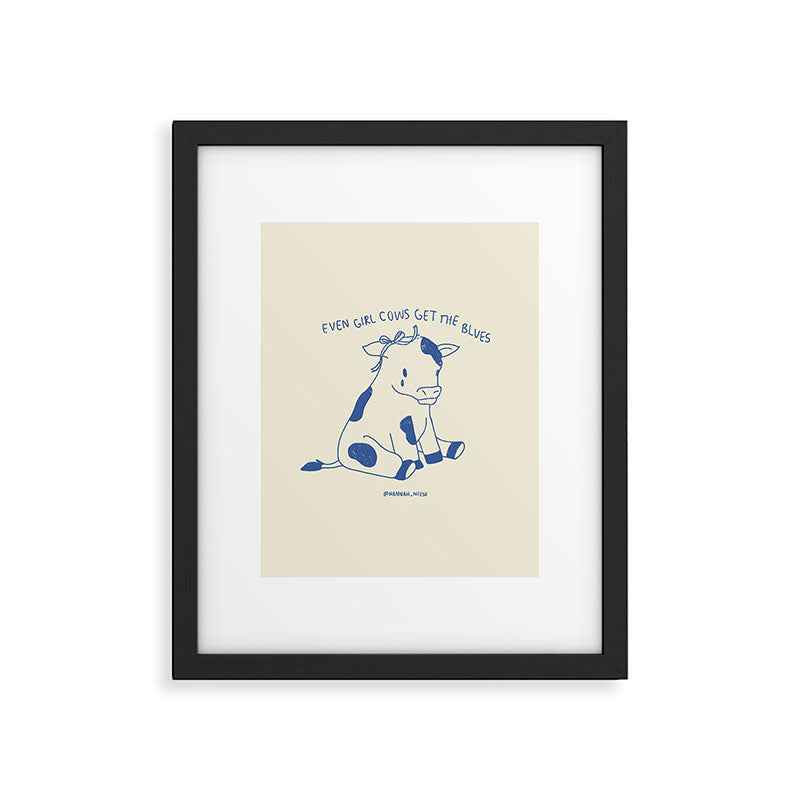 Even Girl Cows Get The Blues Art Print Framed Art Print Gallery Image 5