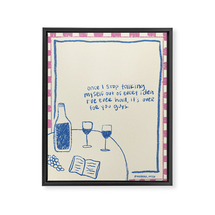 It's Over Art Print Framed Canvas Print Gallery Image 1