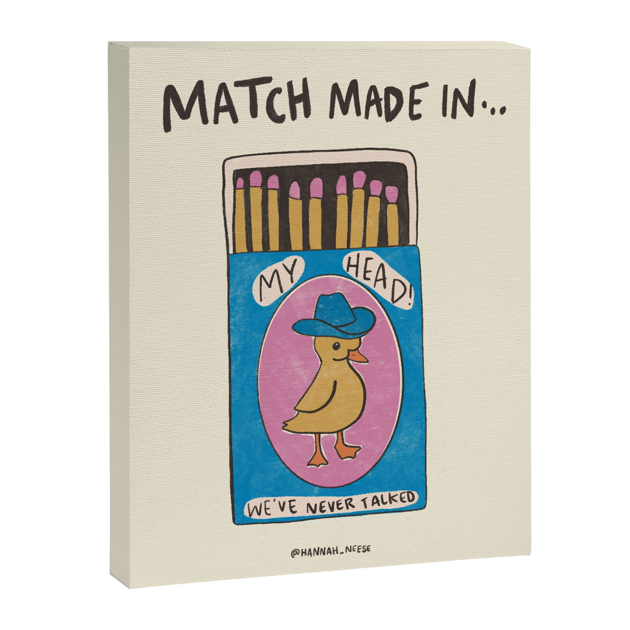 Match Made In My Head Art Print Canvas Print Gallery Image 6