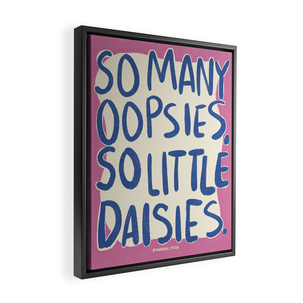 So Many Oopsies Art Print Framed Canvas Print Gallery Image 2