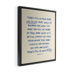 There's Still So Much More Paragraph Art Print Framed Canvas Print Gallery Image 2