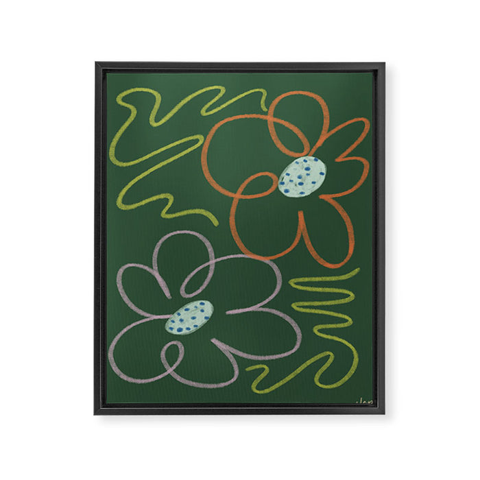 Flower Garden Framed Canvas Print Gallery Image 1