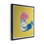 Soda Girl Framed Canvas Print Gallery Image 2