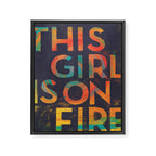 THIS GIRL IS ON FIRE Framed Canvas Print Gallery Image 8