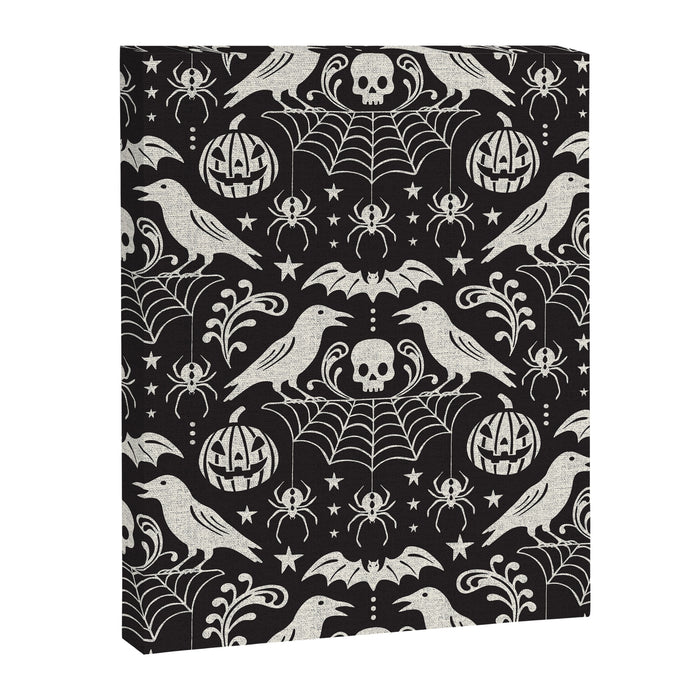All Hallows' Eve - Black Ivory Halloween Canvas Print Gallery Image 1