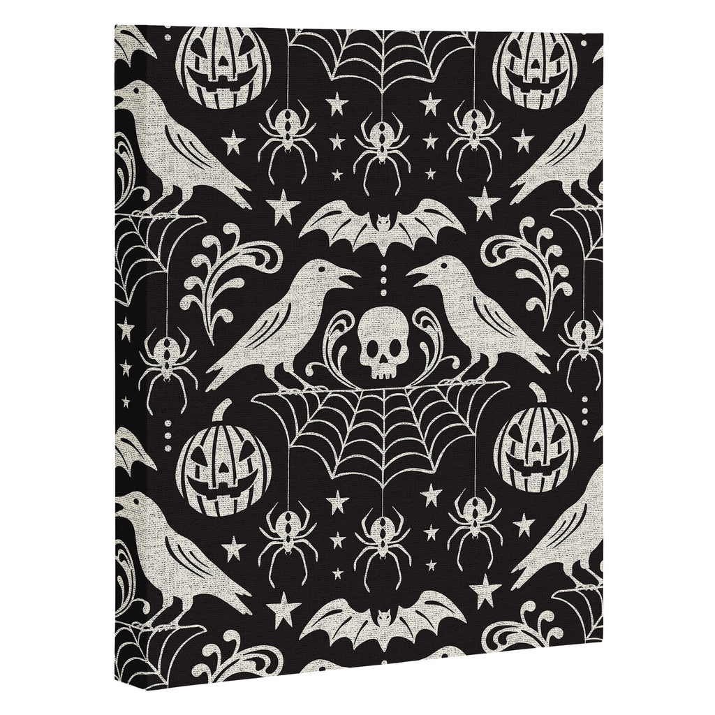 All Hallows' Eve - Black Ivory Halloween Canvas Print Gallery Image 3