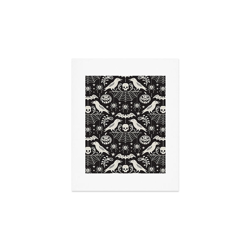 All Hallows' Eve - Black Ivory Halloween Art Print Gallery Image 1