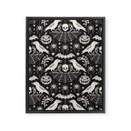All Hallows' Eve - Black Ivory Halloween Framed Canvas Print Gallery Image 8