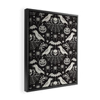 All Hallows' Eve - Black Ivory Halloween Framed Canvas Print Gallery Image 2