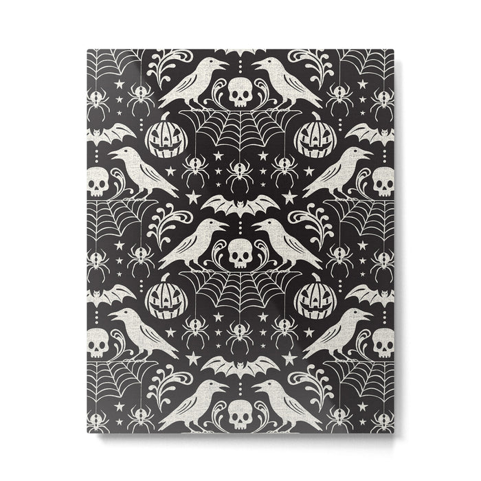 All Hallows' Eve - Black Ivory Halloween Metal Print Gallery Image 1