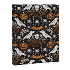 All Hallows' Eve - Black Orange Halloween Canvas Print Gallery Image 8