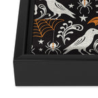 All Hallows' Eve - Black Orange Halloween Framed Canvas Print Gallery Image 3