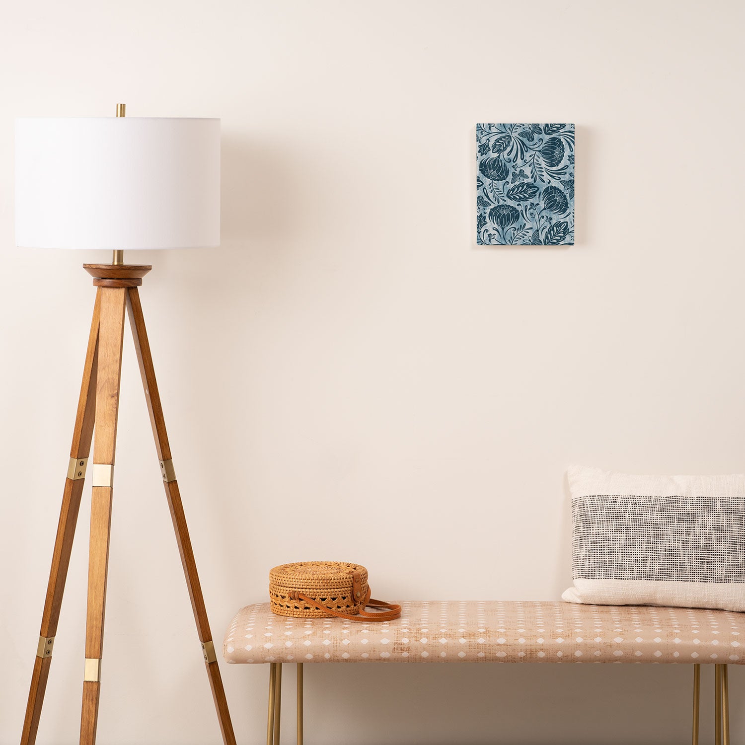 Arabella - Washed Indigo Canvas Print Gallery Image 2