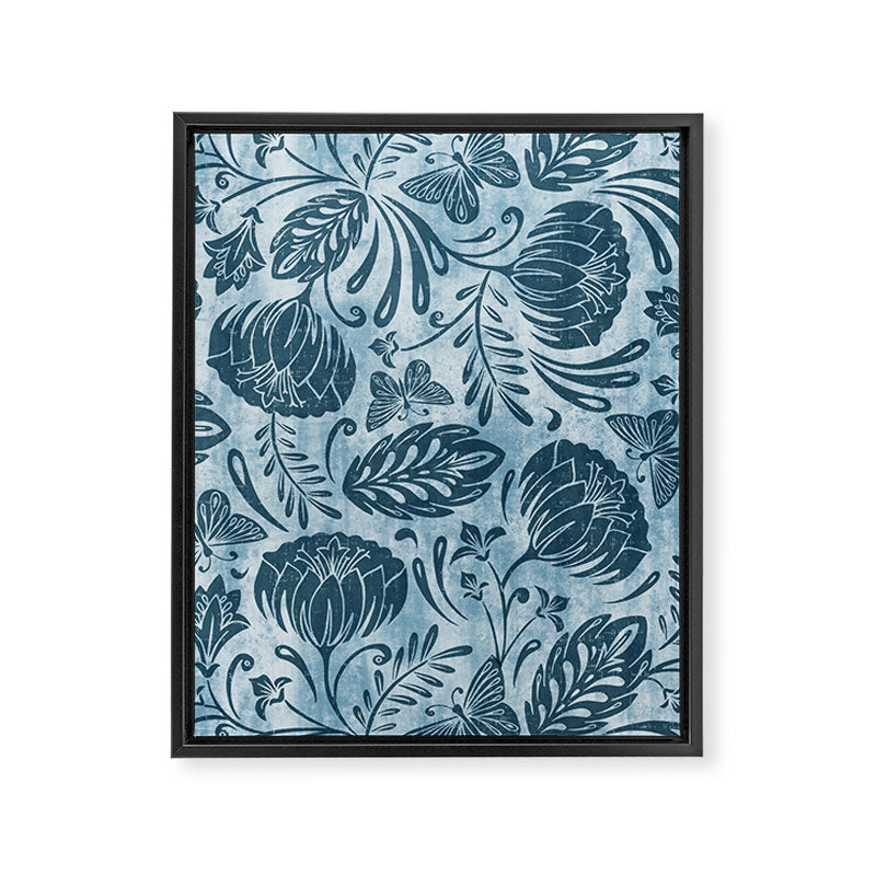Arabella - Washed Indigo Framed Canvas Print Gallery Image 8