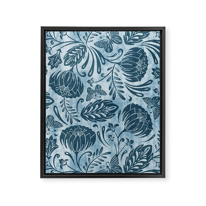Arabella - Washed Indigo Framed Canvas Print Gallery Image 1