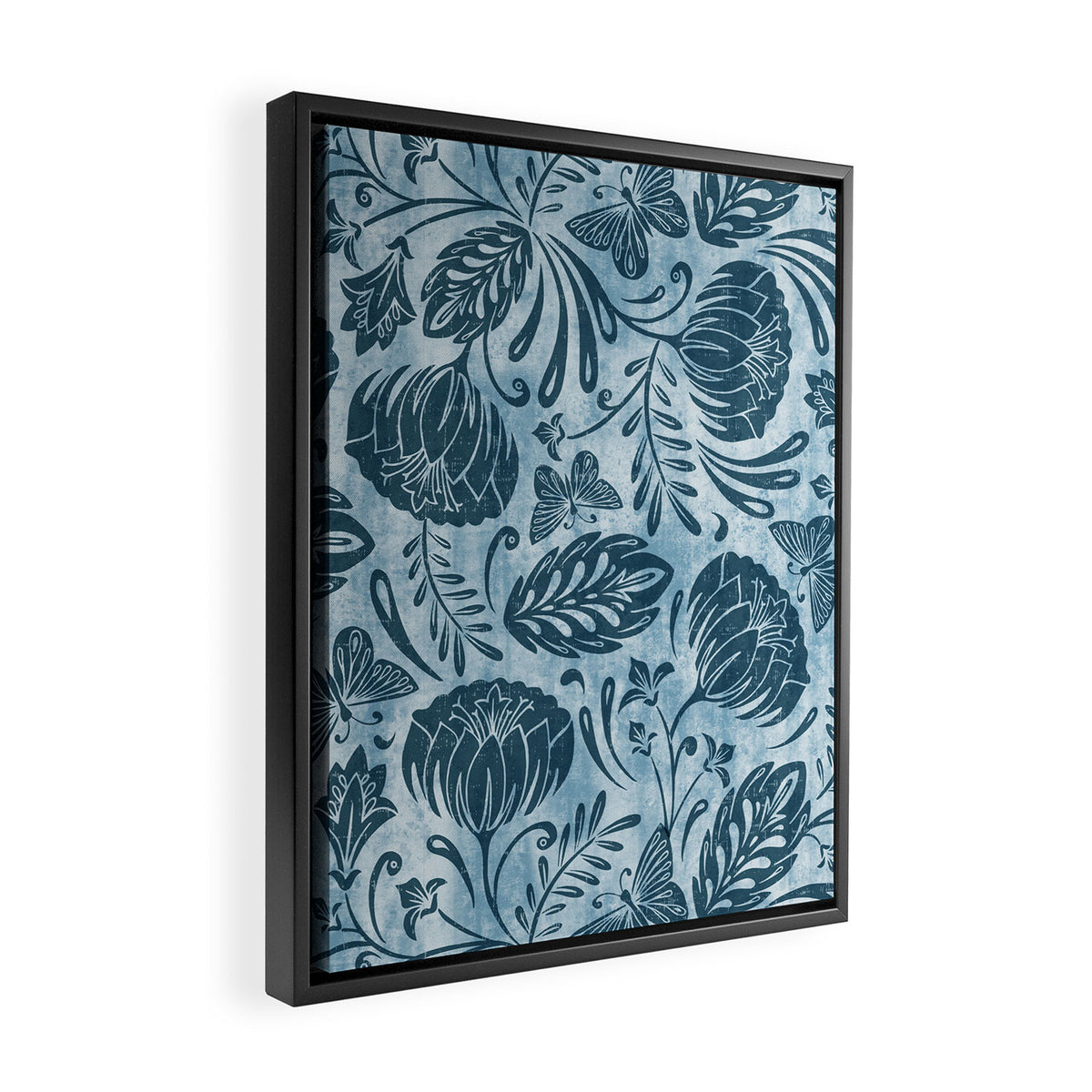 Arabella - Washed Indigo Framed Canvas Print Gallery Image 2