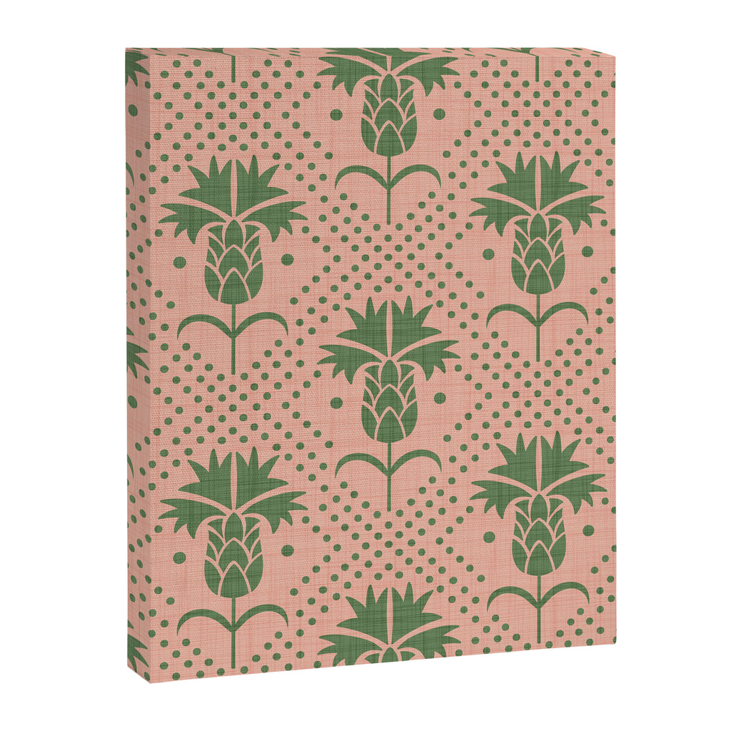 Bachelor Button Boutonniere Peach Green Canvas Print Gallery Image 8