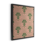 Bachelor Button Boutonniere Peach Green Framed Canvas Print Gallery Image 2