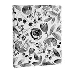 Bountiful Bouquet Black Watercolor Canvas Print Gallery Image 8