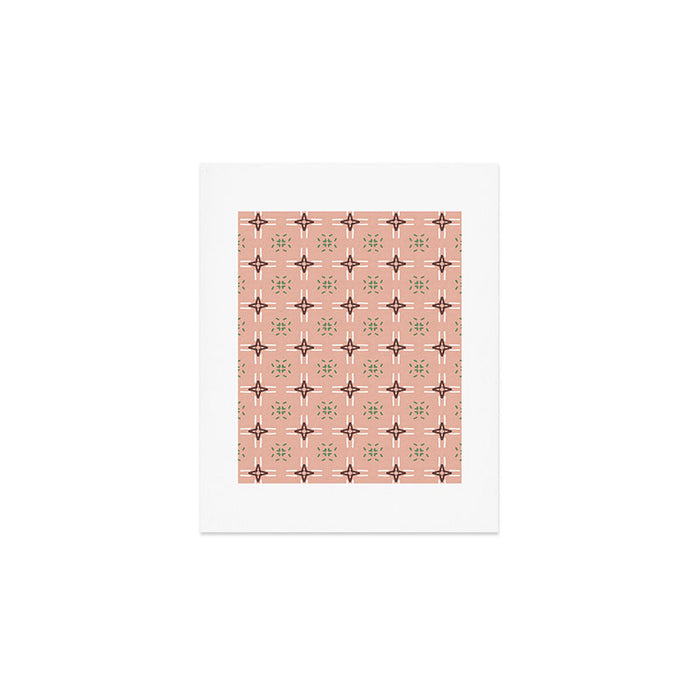 Crossroads Geometric Peach Multi Art Print Gallery Image 1