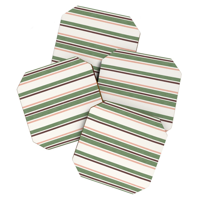 Daybed Stripe Ivory Green Multi Coaster Gallery Image 1