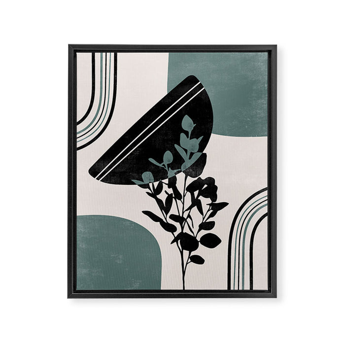 Eucalyptus Boho Botanical Framed Canvas Print Gallery Image 1