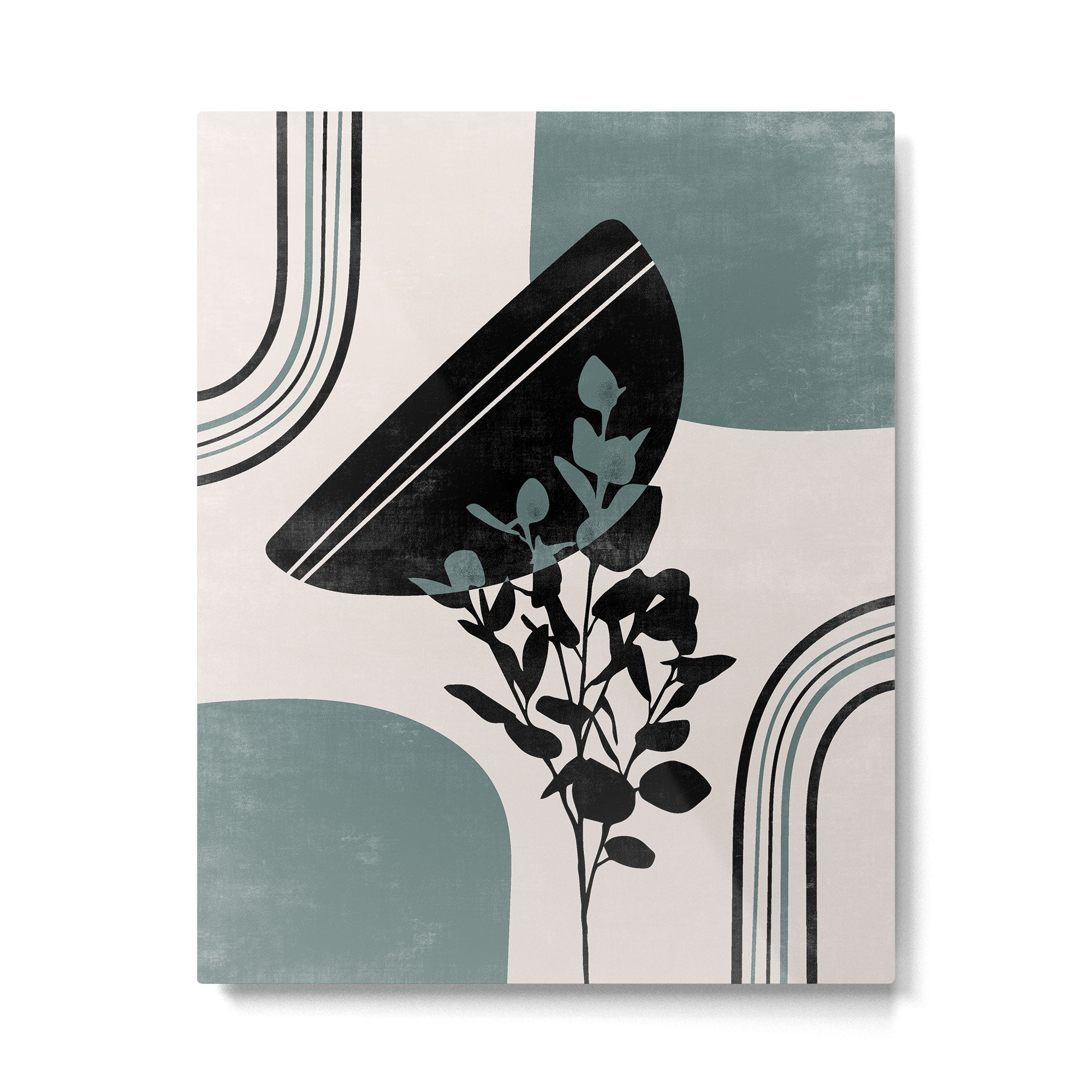 Eucalyptus Boho Botanical Metal Print Gallery Image 4