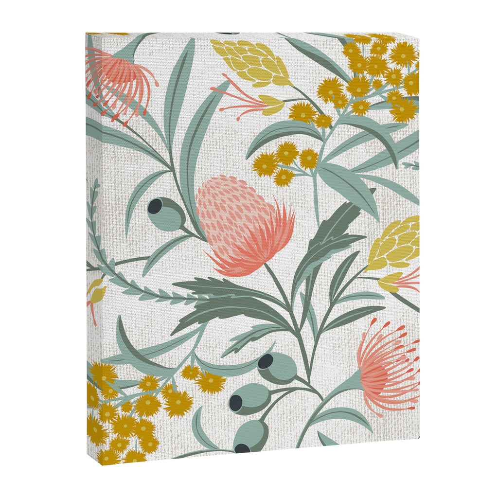 Flora Australis White Canvas Print Gallery Image 8
