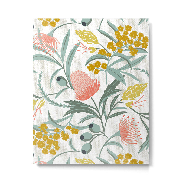 Flora Australis White Metal Print Gallery Image 1