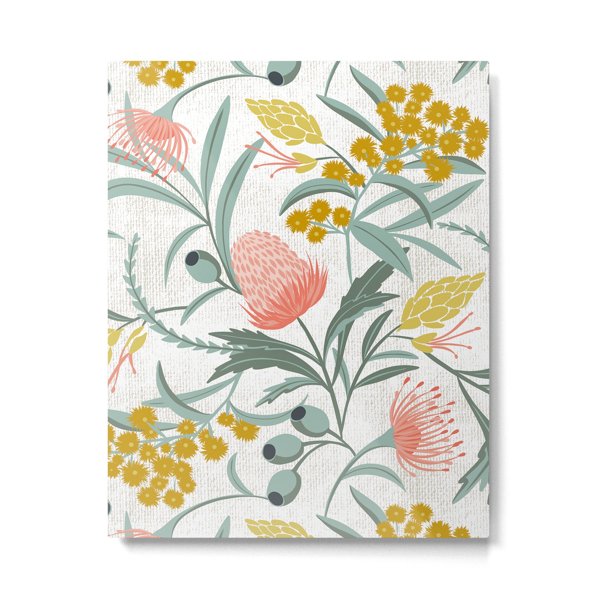Flora Australis White Metal Print Gallery Image 6