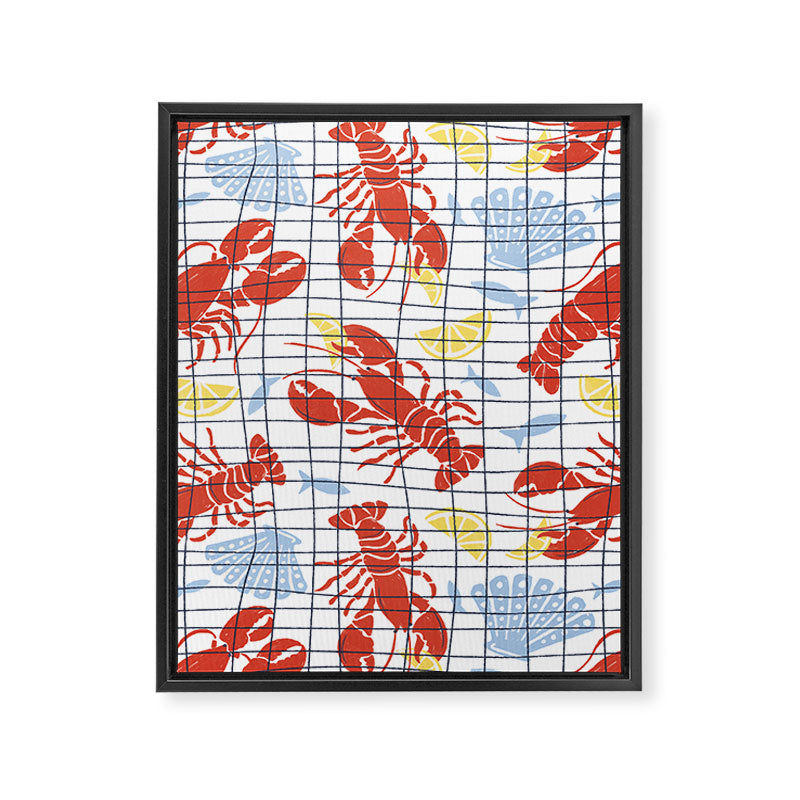 Fresh Catch Summer Lobster Framed Canvas Print Gallery Image 8
