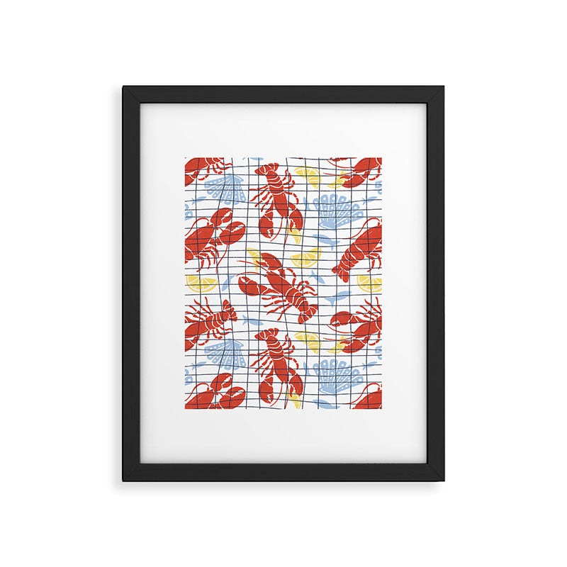 Fresh Catch Summer Lobster Framed Art Print Gallery Image 6