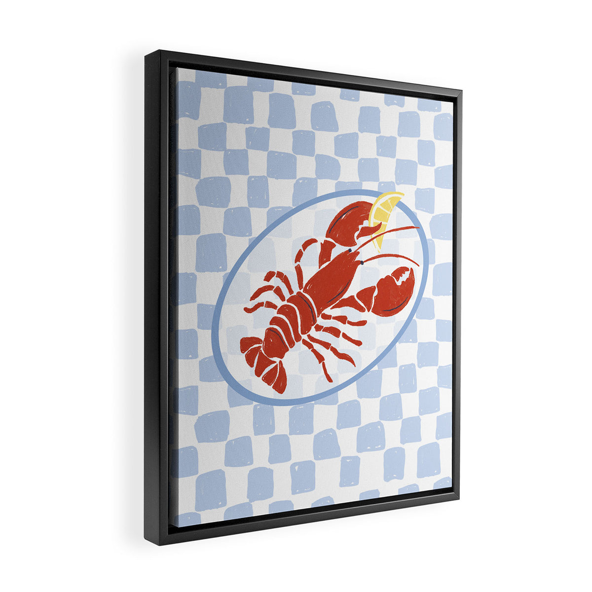Fresh Lobster Framed Canvas Print Gallery Image 2